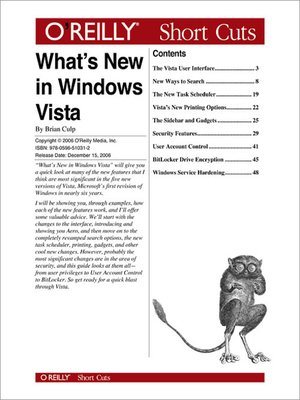 cover image of What's New in Windows Vista?
